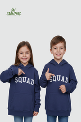 ROADWEAR Kids Navy Blue “SQUAD” Pullover Hoodie